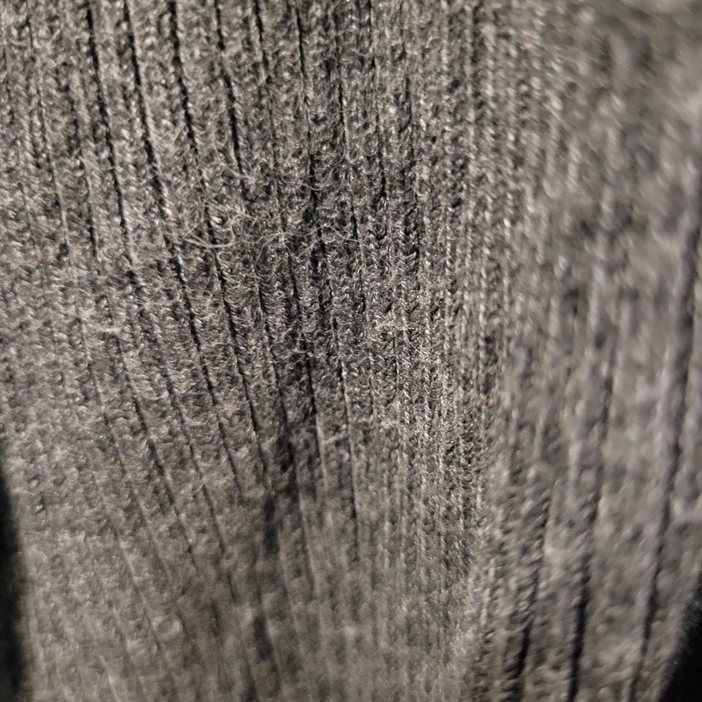 Dalia Open Front 3/4 Knit Casual Sweater Warm Light Soft Grey Large - Picture 6 of 7
